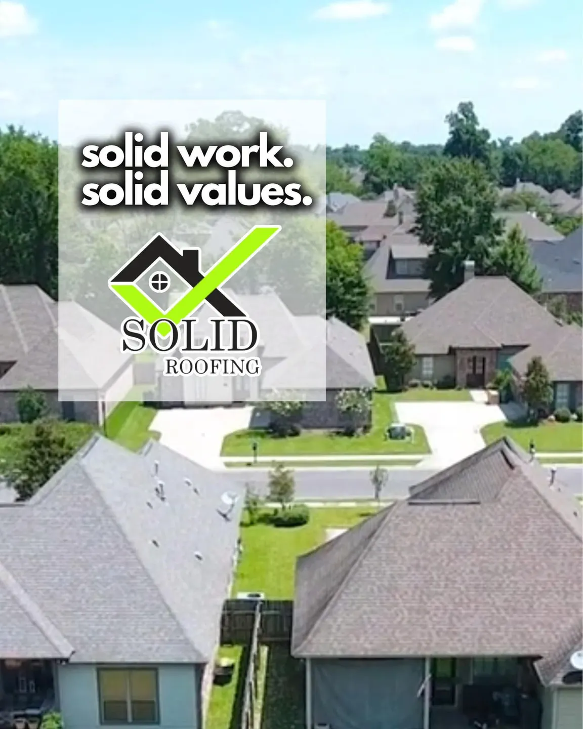 Solid Roofs business background image